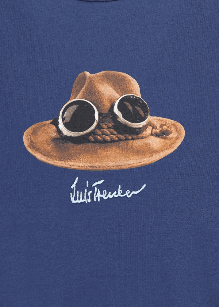 Luis Trenker T-shirt con grafica iconica raffigurante "Il Cappello" Flash Sale