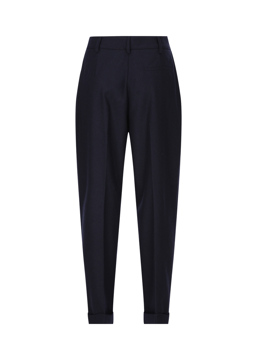 Luis Trenker Pantaloni carrot fit in flanella modello Luloretta Rilascio limitato