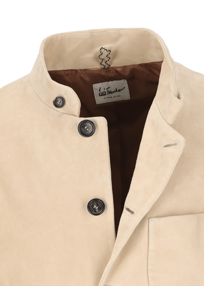 Luis Trenker Blazer in pelle scamosciata modello Lusandro Esporta salva