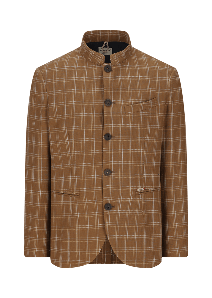 Luis Trenker Blazer con motivo a quadri modello Lusandretto Sconti questo mese
