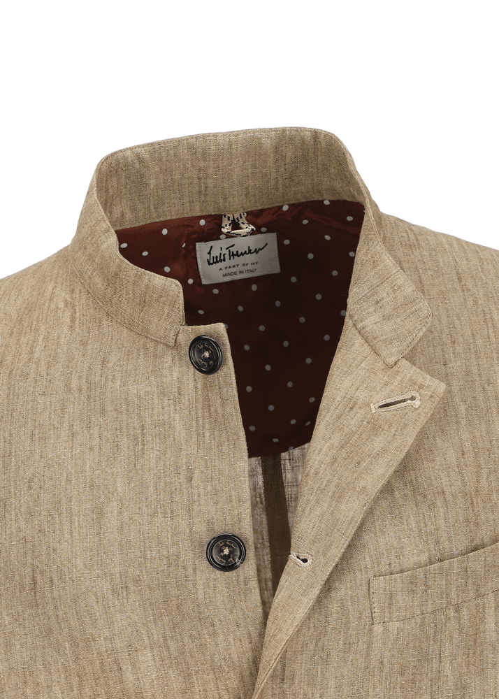 Luis Trenker Blazer leggero in lino modello Lusandretto Nuovo