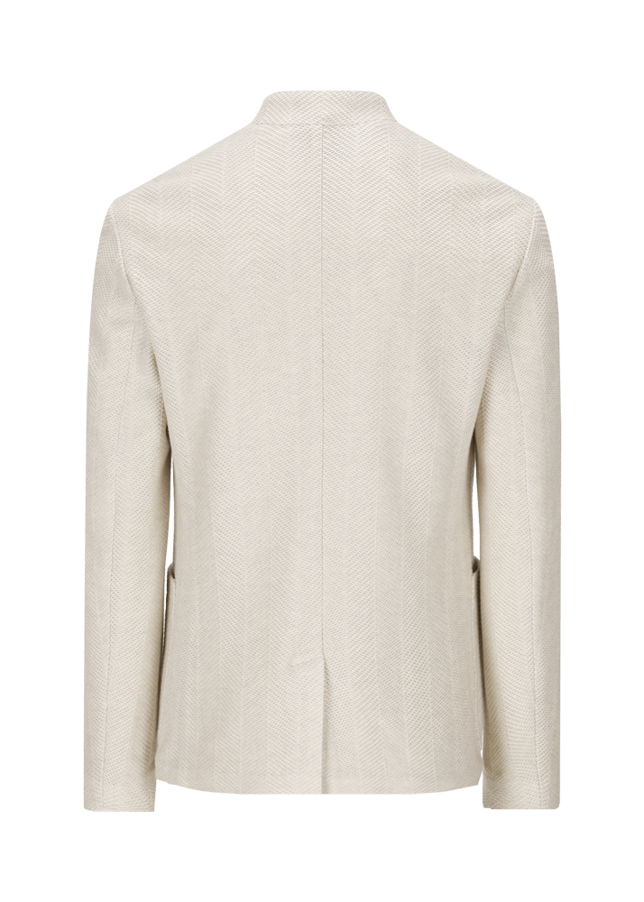 Luis Trenker Blazer in jersey con motivo a spina di pesce modello Luigis Soddisfazione Garantita
