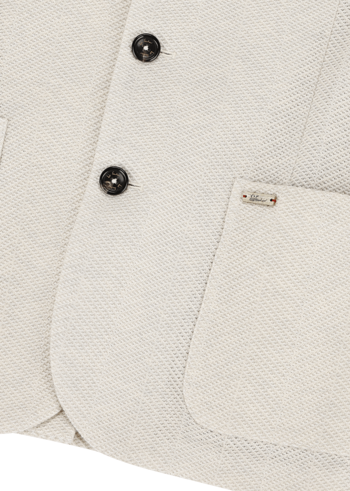 Luis Trenker Blazer in jersey con motivo a spina di pesce modello Luigis Soddisfazione Garantita