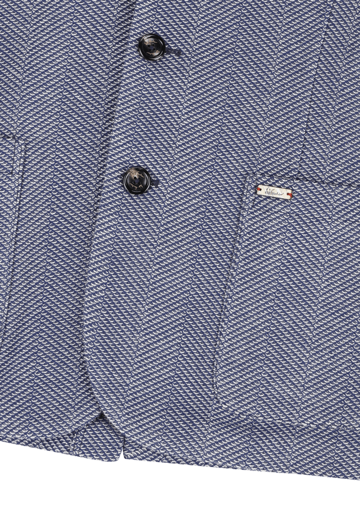 Luis Trenker Blazer in jersey con motivo a spina di pesce modello Luigis Qualità Garantita