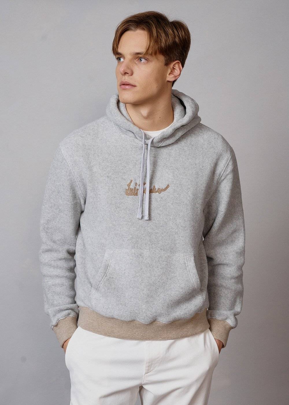 Luis Trenker Felpa con cappuccio con logo modello Luphilipp Novità