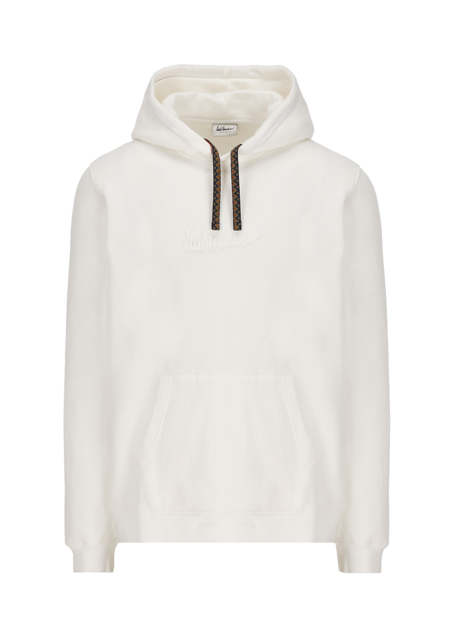 Luis Trenker Felpa con cappuccio con fascia jacquard modello Luphilipp Offerta