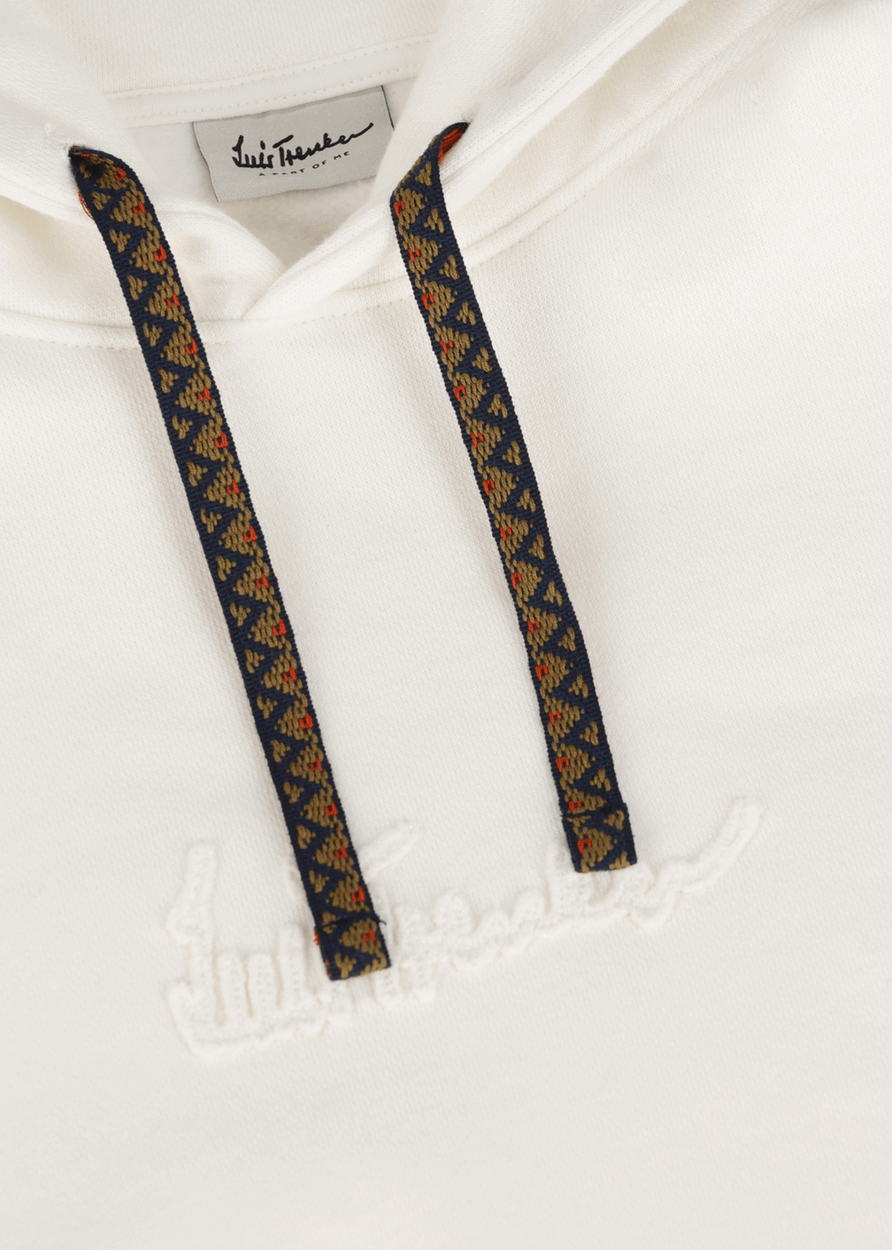 Luis Trenker Felpa con cappuccio con fascia jacquard modello Luphilipp Offerta