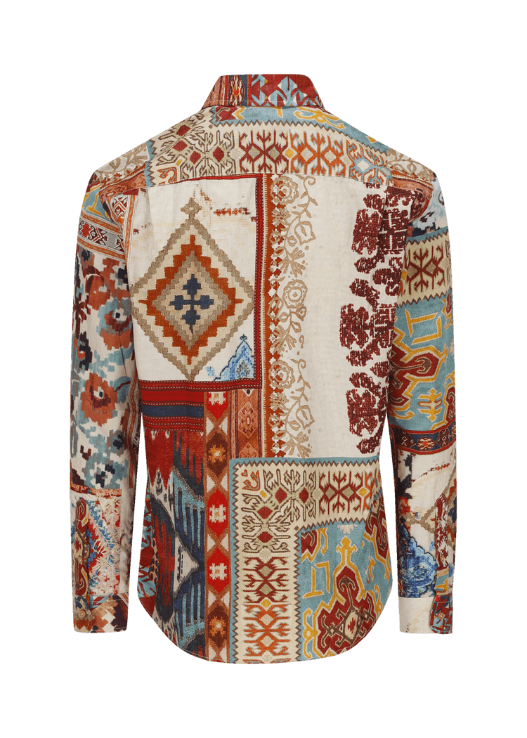 Luis Trenker Camicia con stampa modello Lubodo Vendita Calda