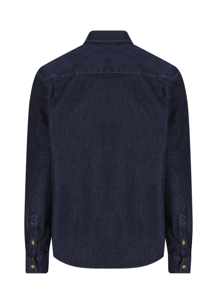 Luis Trenker Camicia button down in denim modello Lubenzio I Più Venduti