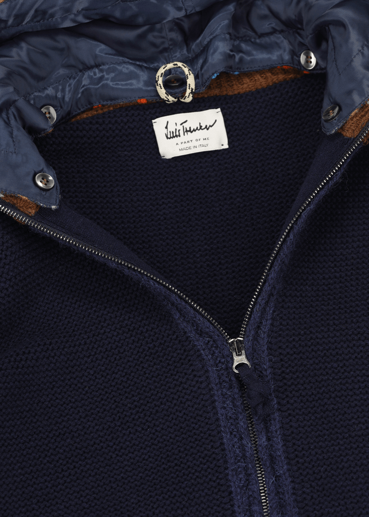 Luis Trenker Cardigan con cappuccio modello Lutor Offerta Anniversario