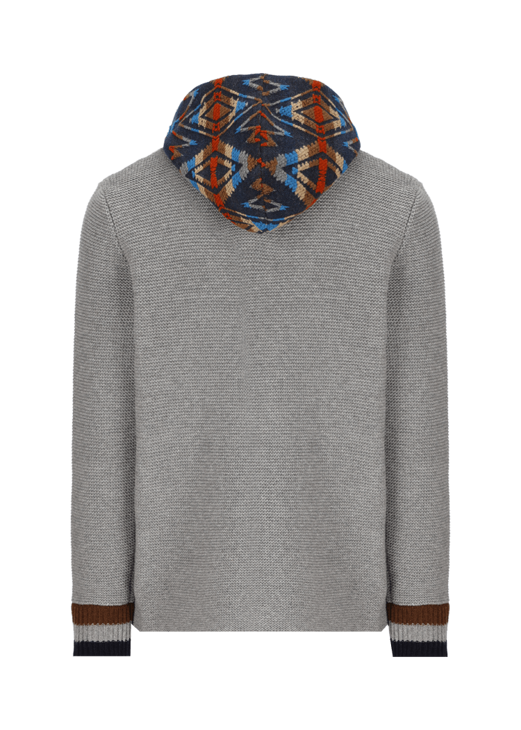 Luis Trenker Cardigan con cappuccio modello Lutor Smaltimento dello stoccaggio
