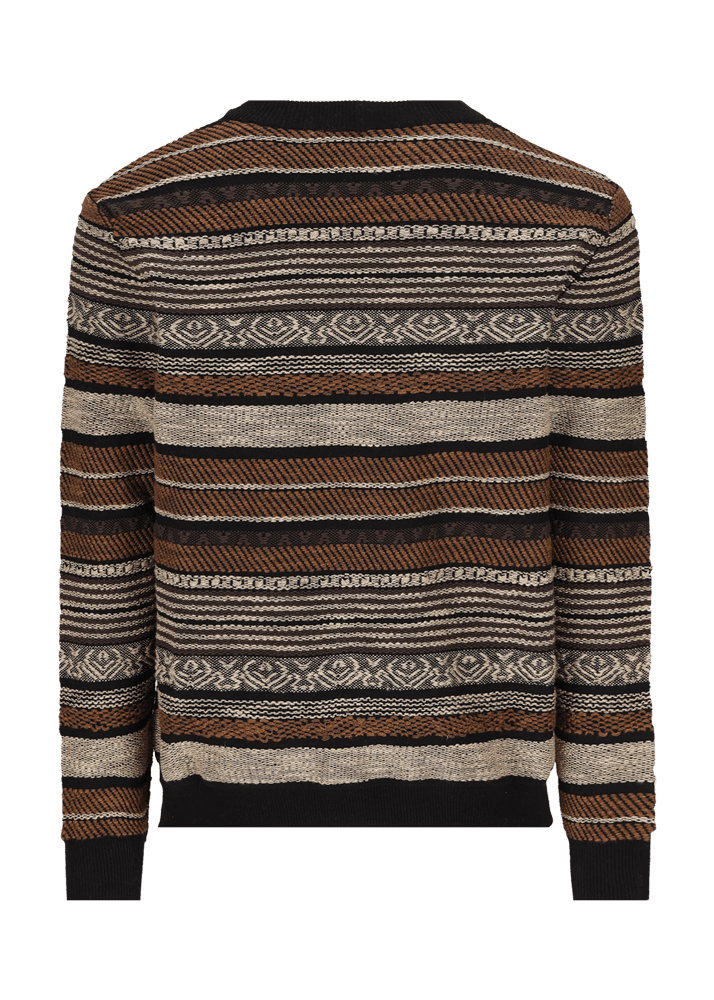 Luis Trenker Cardigan in maglia con motivo a righe modello Luwiago Latest fashion