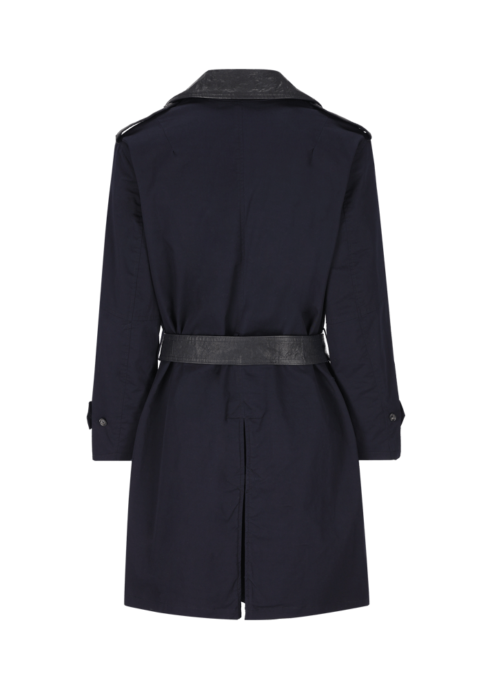 Luis Trenker Trench con dettagli in pelle modello Lufelipe Online Outlet