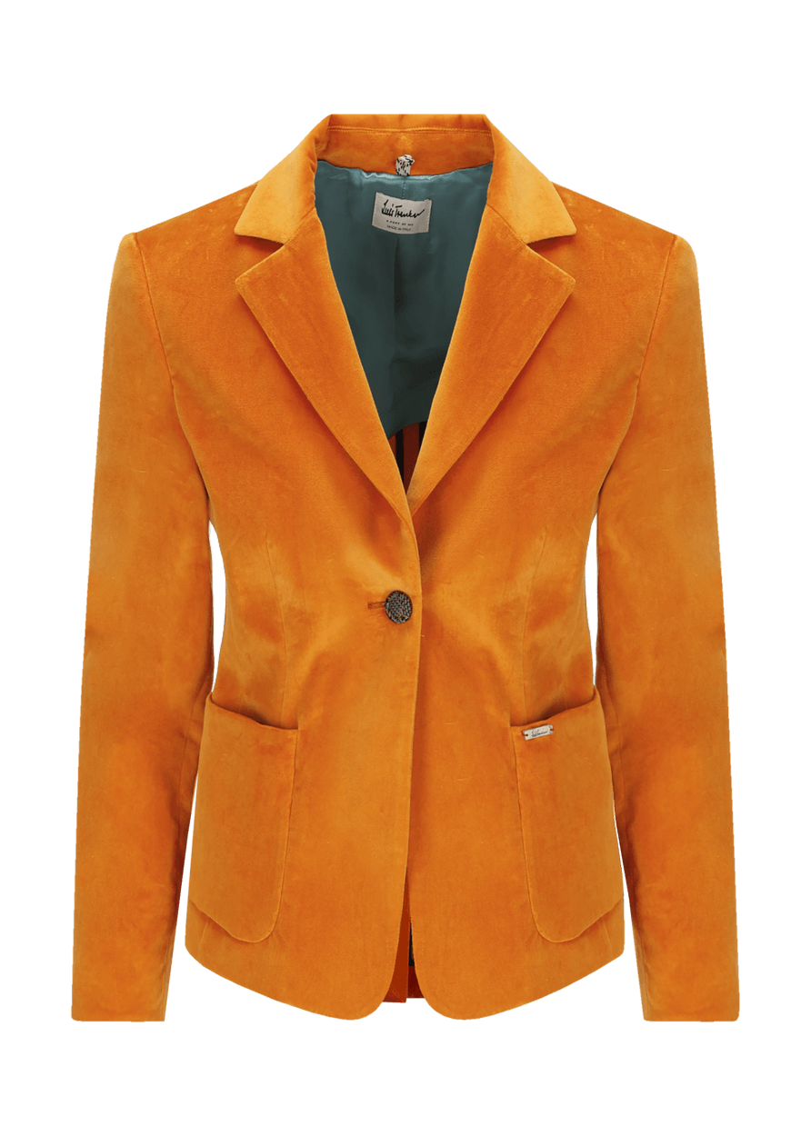 Luis Trenker Blazer in velluto con colletto a revers modello Luramea Offerta speciale della fabbrica