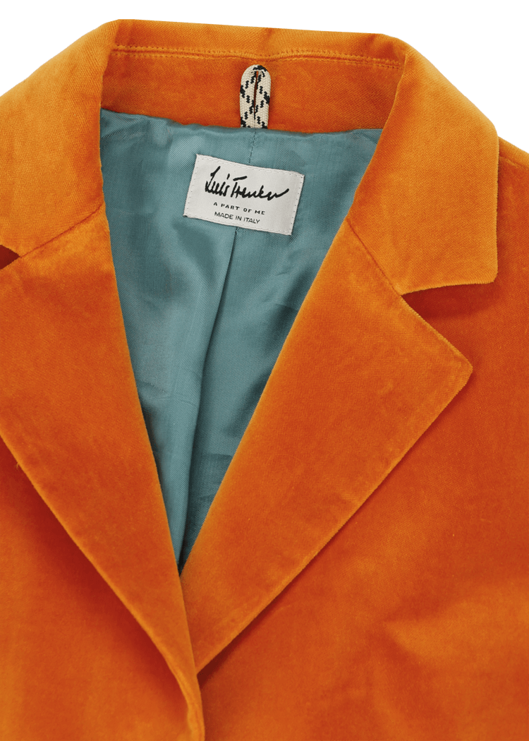 Luis Trenker Blazer in velluto con colletto a revers modello Luramea Offerta speciale della fabbrica