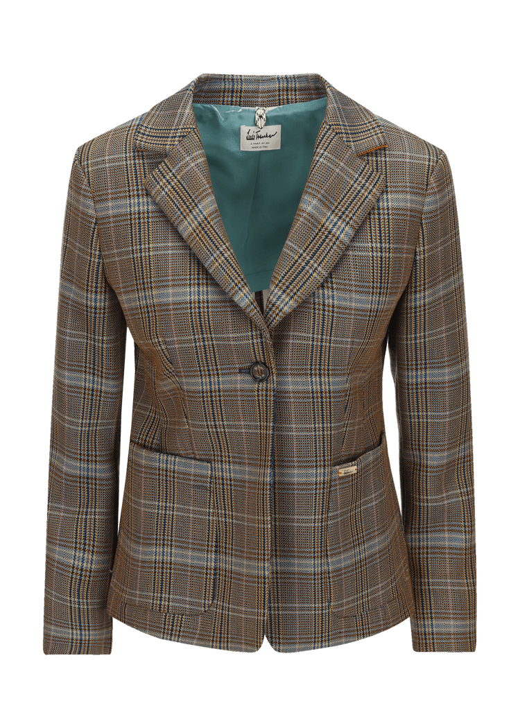 Luis Trenker Blazer con motivo pied-de-poule modello Luramea Solo un giorno rimasto