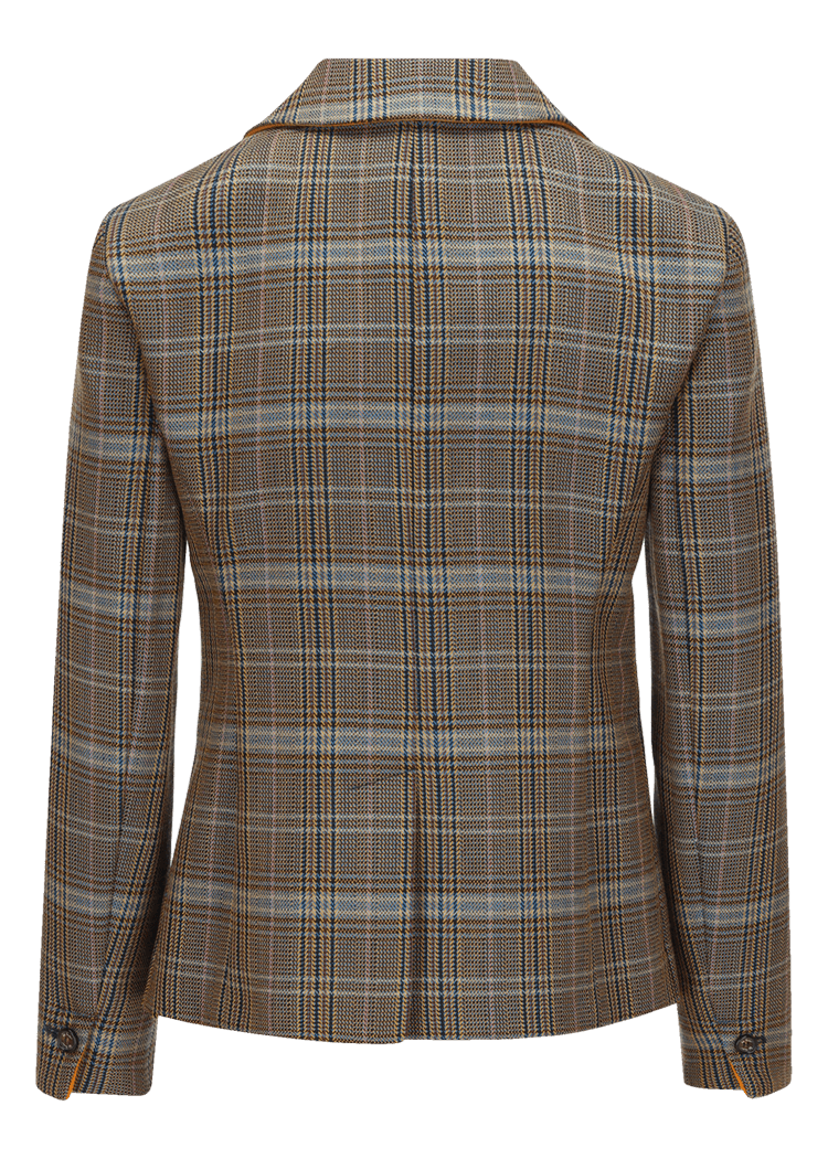 Luis Trenker Blazer con motivo pied-de-poule modello Luramea Solo un giorno rimasto