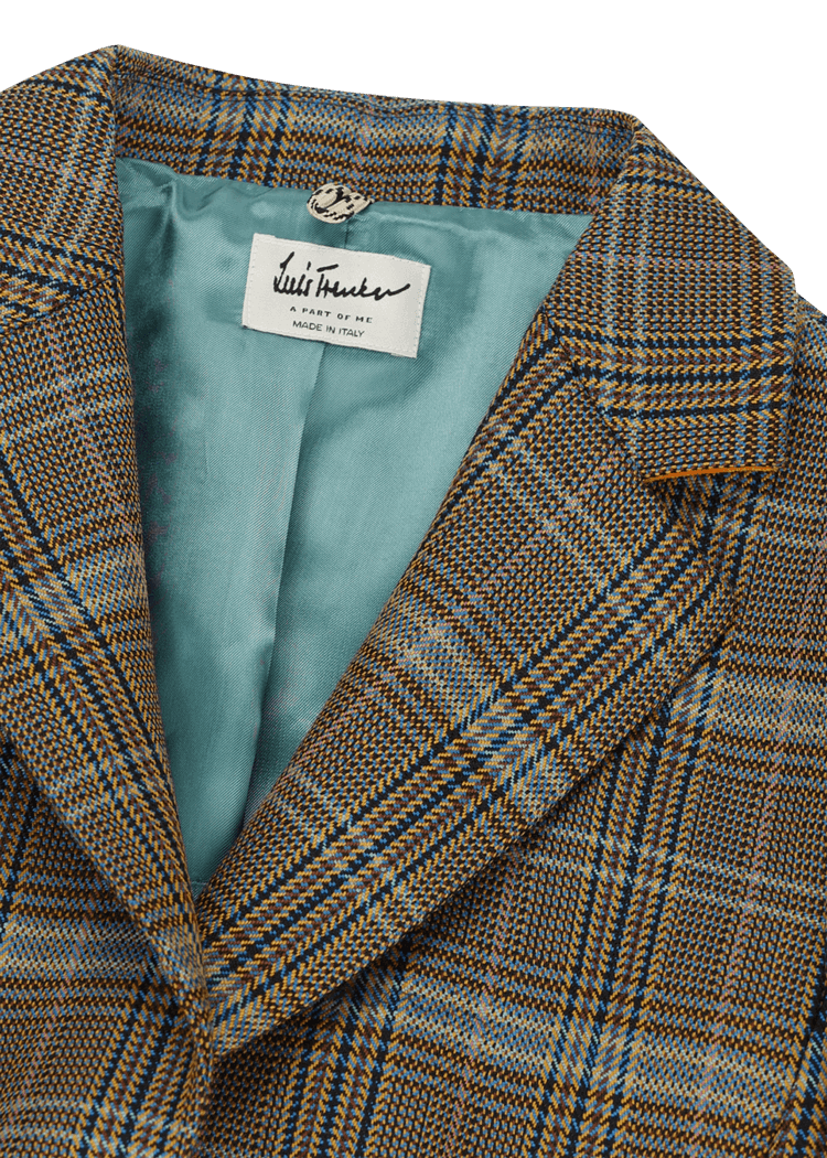 Luis Trenker Blazer con motivo pied-de-poule modello Luramea Solo un giorno rimasto
