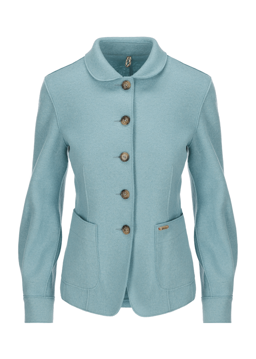 Luis Trenker Blazer in lana cotta con colletto alla Peter Pan modello Lurita Super sconto