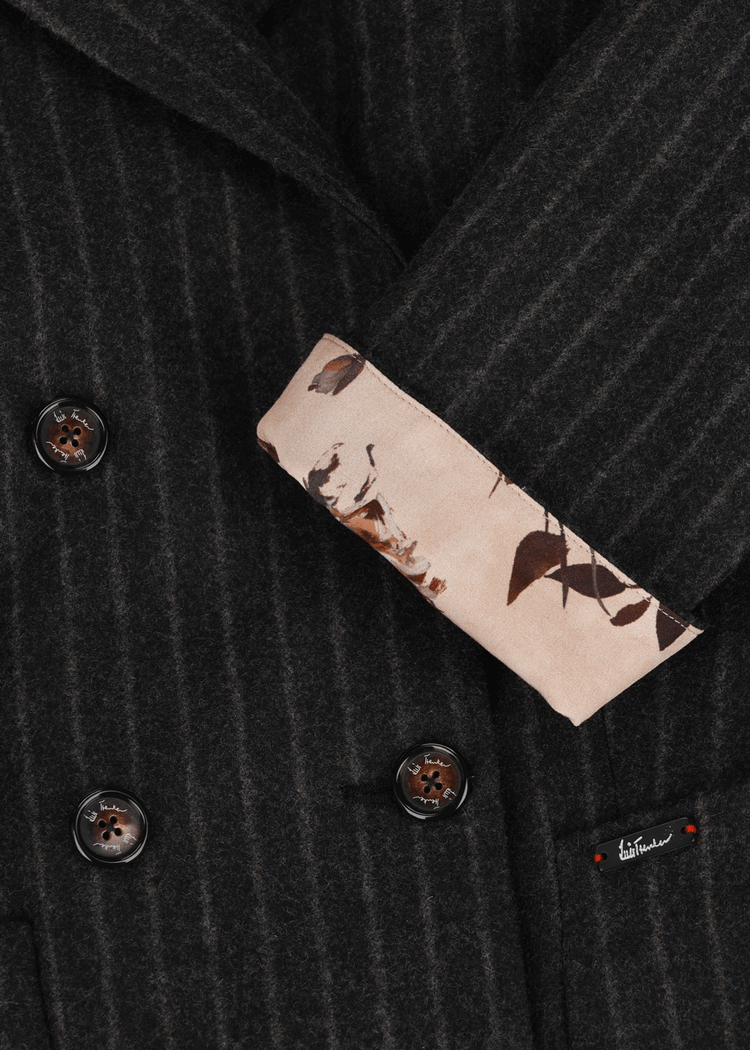 Luis Trenker Blazer in lana vergine con motivo gessato modello Luscilla Officina