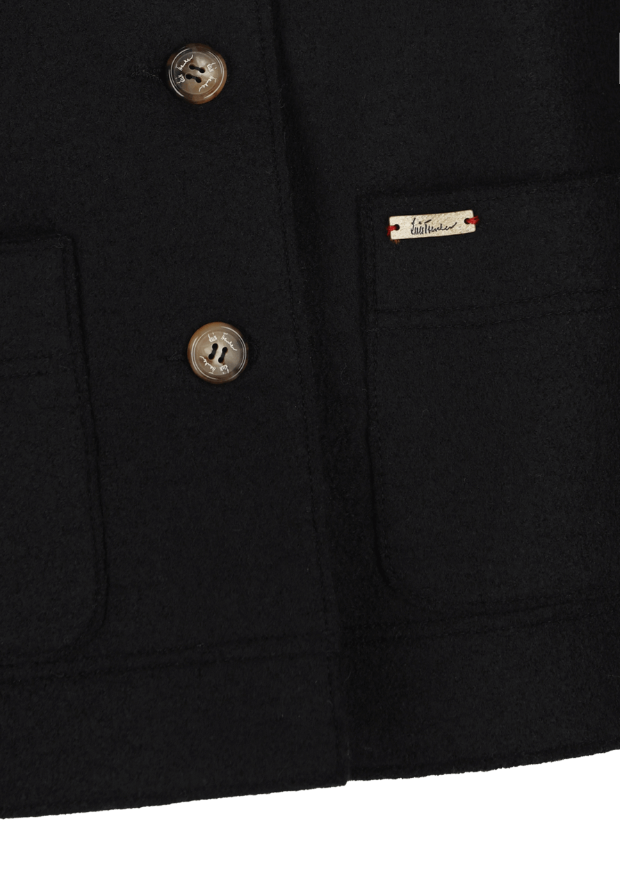 Luis Trenker Blazer in lana cotta con collo in pelliccia modello Luroberta Black Friday Prezzi