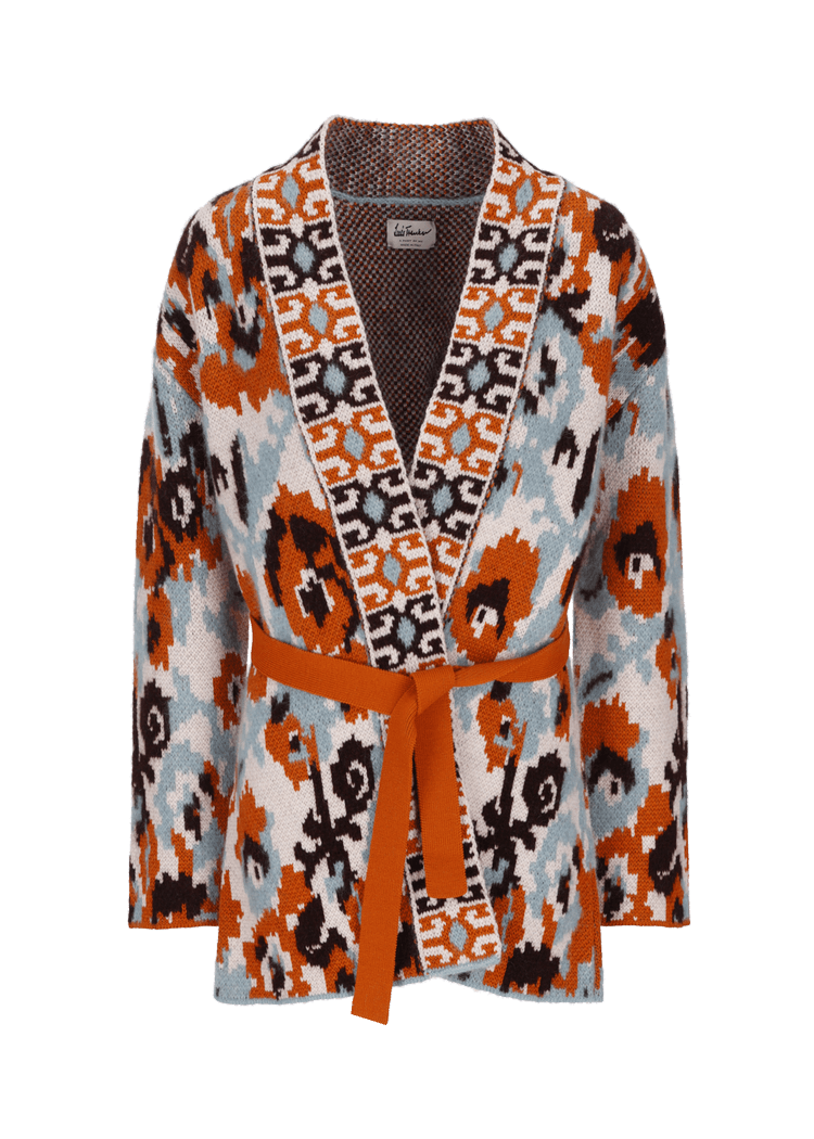 Luis Trenker Cardigan in maglia con cintura modello Luaisha In vendita