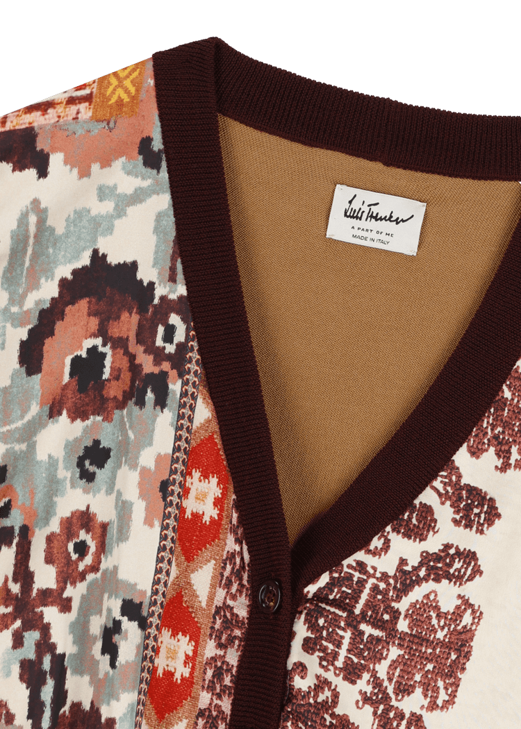 Luis Trenker Cardigan in un mix di materiali modello Luwaynet 50% di sconto per tempo limitato
