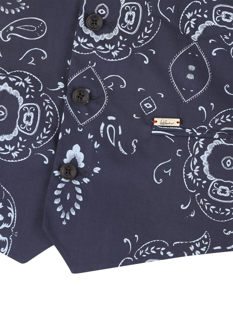 Luis Trenker Gilet con stampa bandana modello Luselim Italia