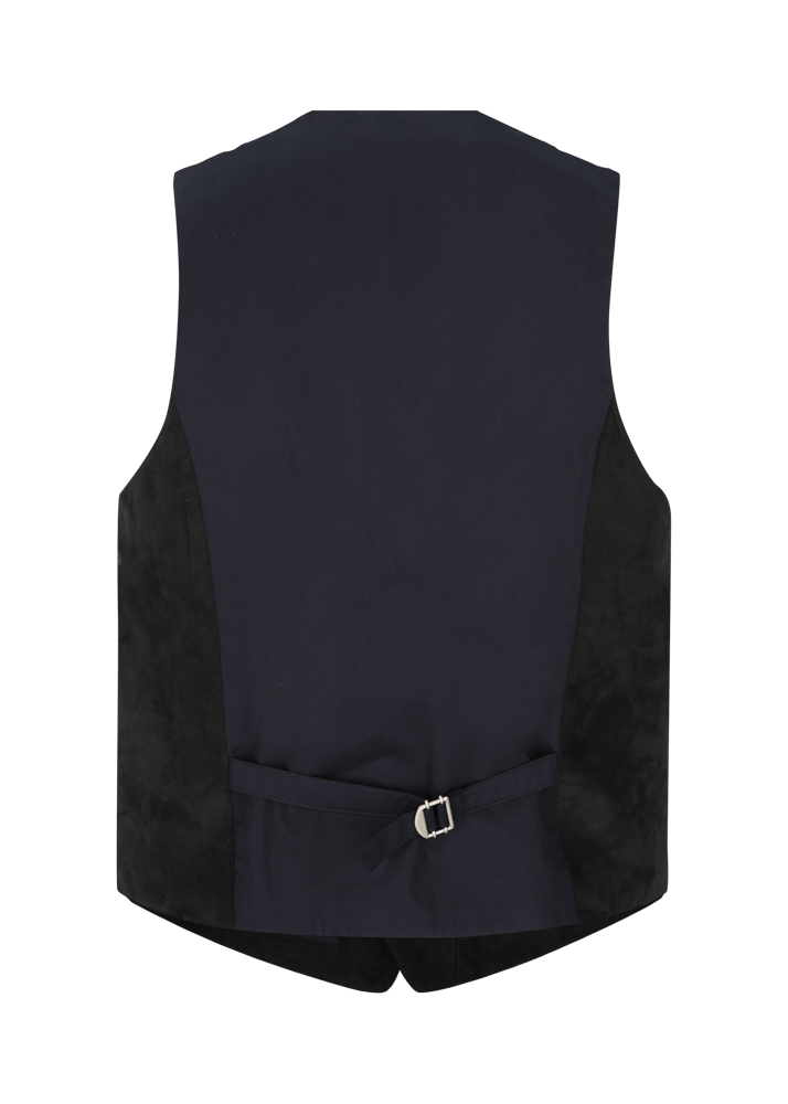 Luis Trenker Gilet in pelle scamosciata modello Luselim Nuovo