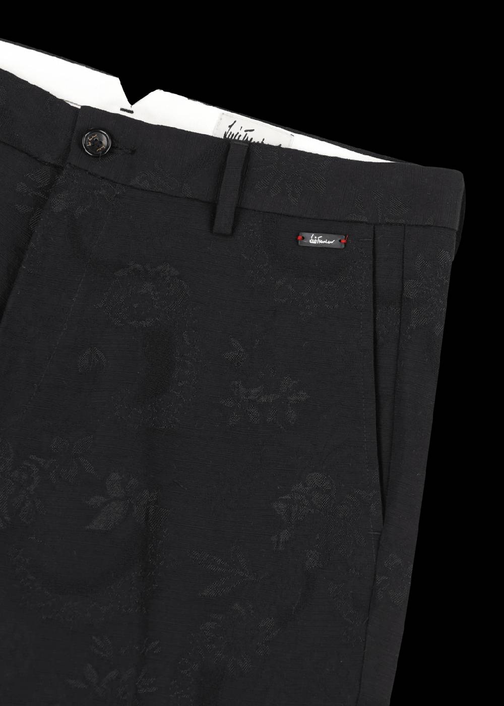 Luis Trenker Pantaloni chino con motivo in jacquard modello Lubruneu Convenienza