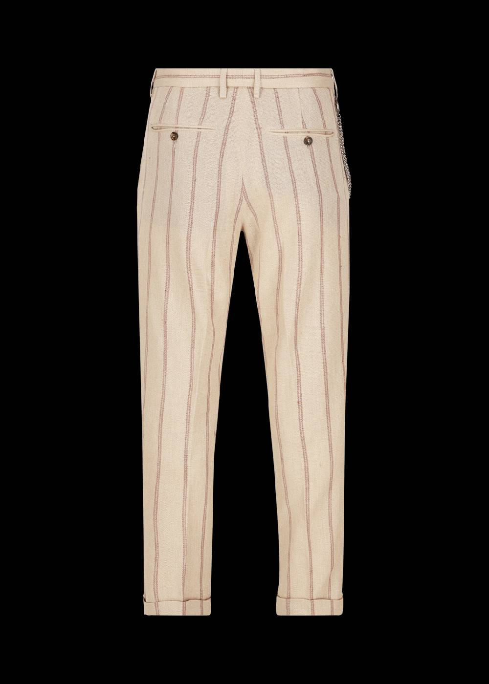 Luis Trenker Pantaloni chino con motivo gessato modello Lubruneu Presa