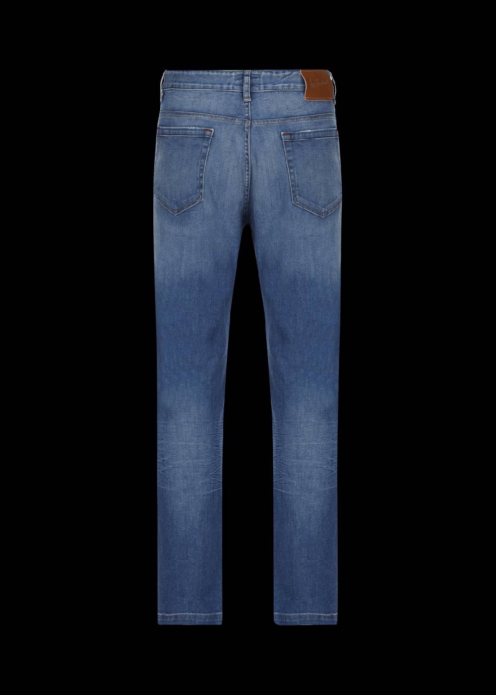 Luis Trenker Jeans con finitura stone washed modello Lupetrus Saldi Di Fabbrica