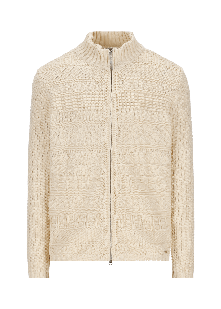 Luis Trenker Cardigan lavorato a maglia con colletto alla coreana modello Luwall In Saldo