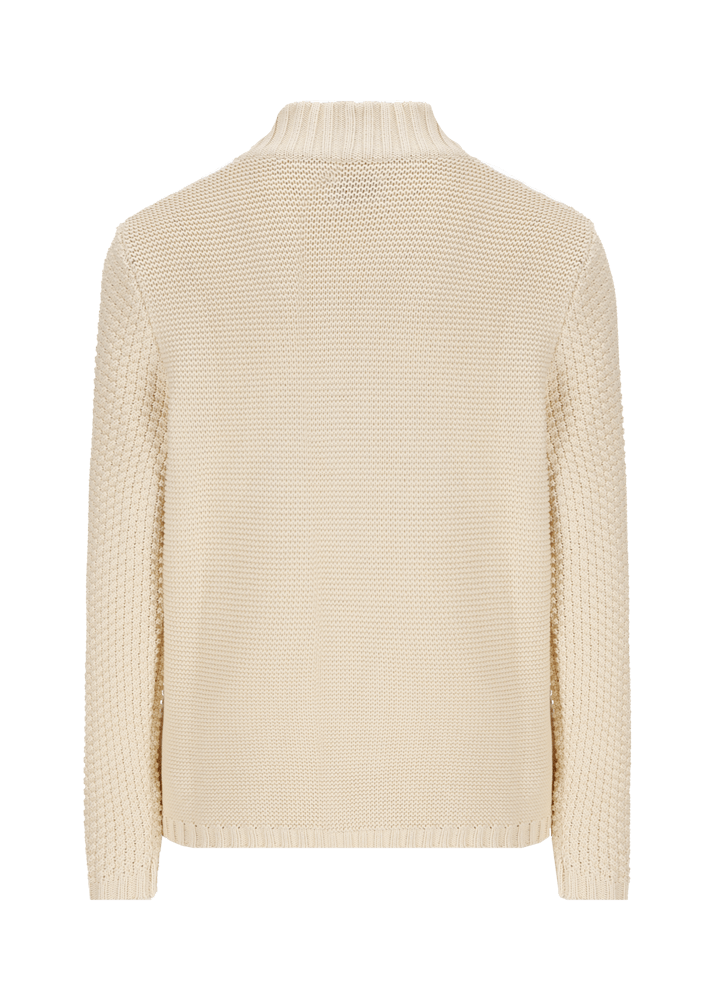 Luis Trenker Cardigan lavorato a maglia con colletto alla coreana modello Luwall In Saldo