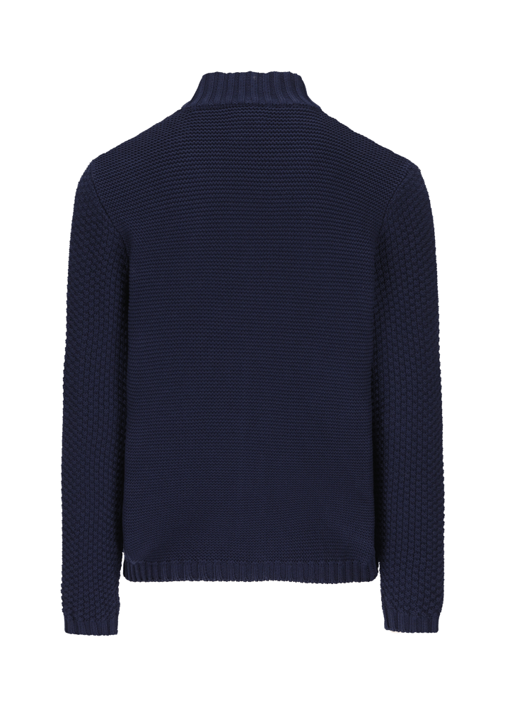 Luis Trenker Cardigan lavorato a maglia con colletto alla coreana modello Luwall Nuova