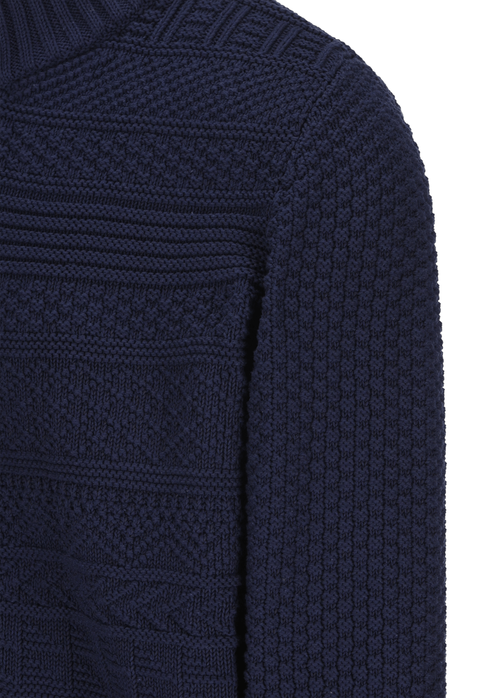 Luis Trenker Cardigan lavorato a maglia con colletto alla coreana modello Luwall Nuova