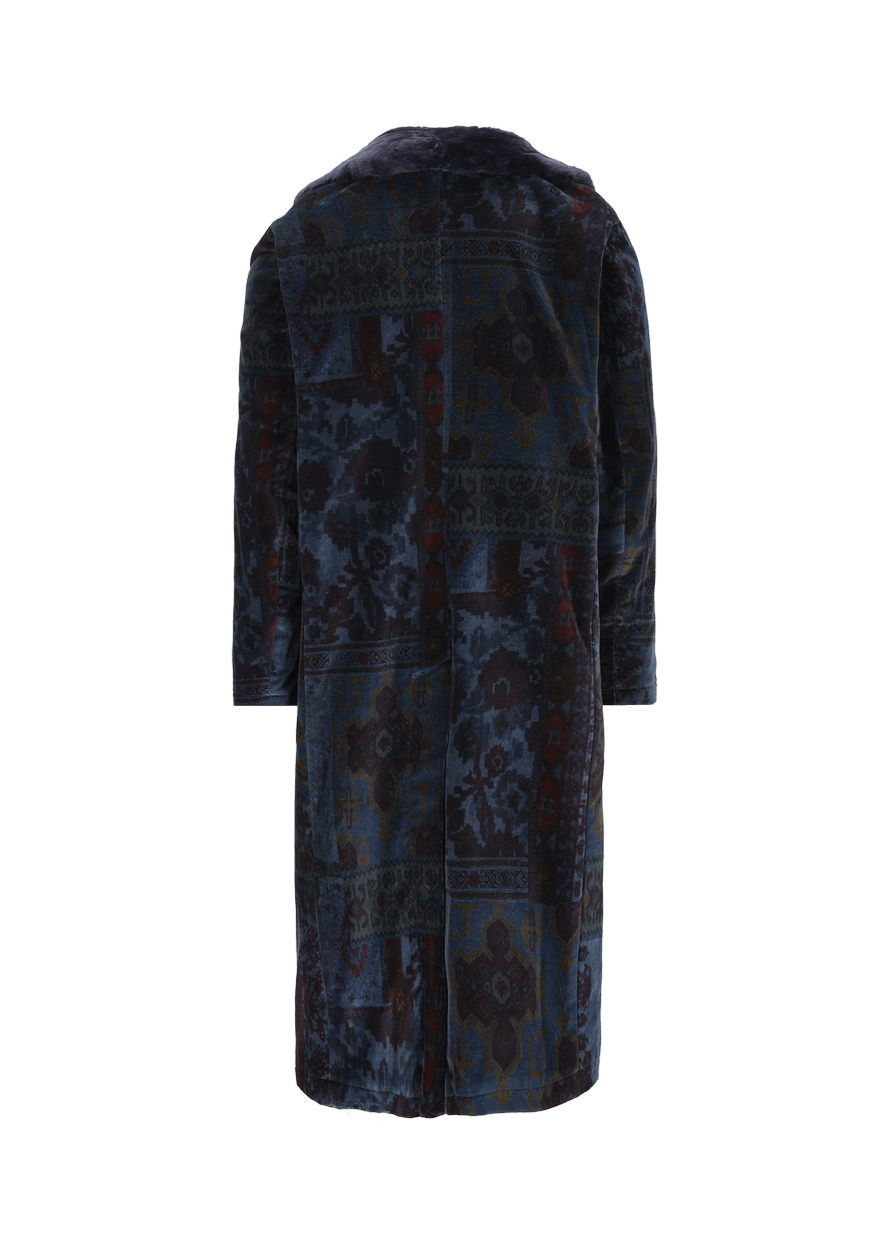 Luis Trenker Cappotto in velluto con collo in pelliccia modello Lusamir Flash Sale