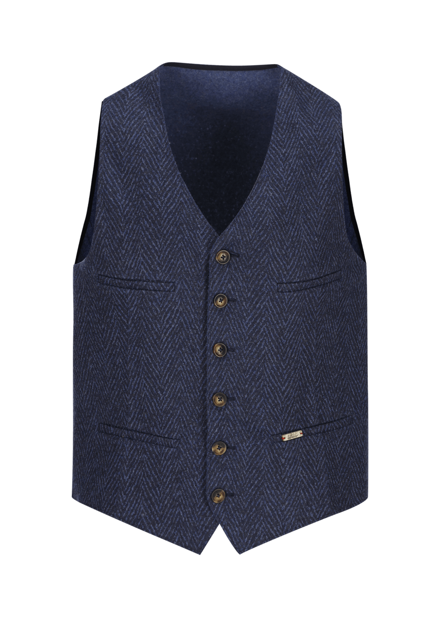 Luis Trenker Gilet in lana cotta modello Lusebastian Offerta Pasqua