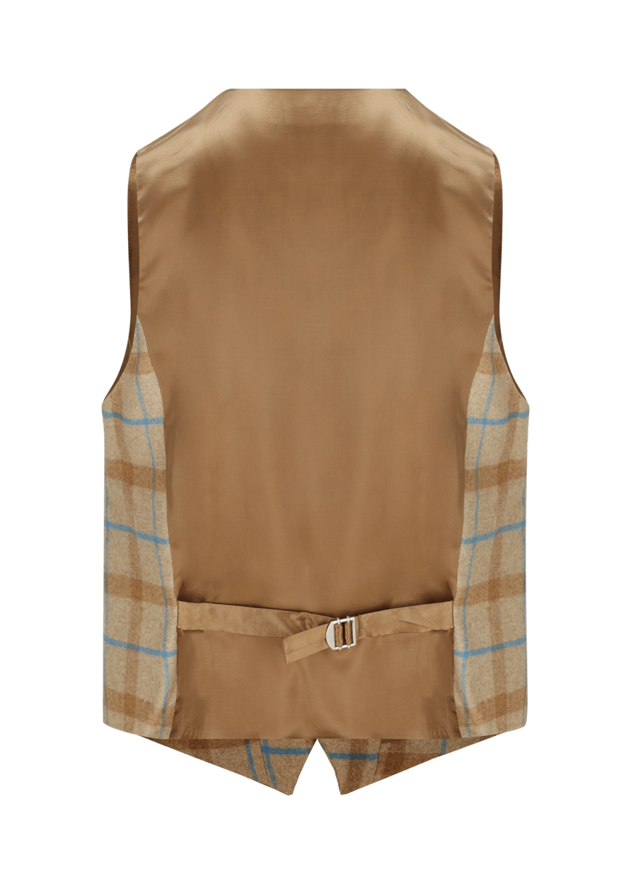 Luis Trenker Gilet con motivo a quadri modello Lusebastian Vendita calda
