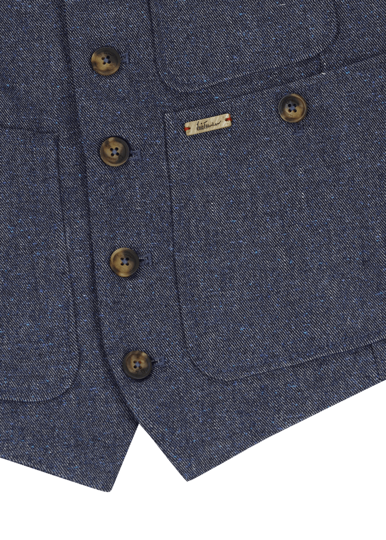 Luis Trenker Gilet in twill modello Luseba Online Outlet