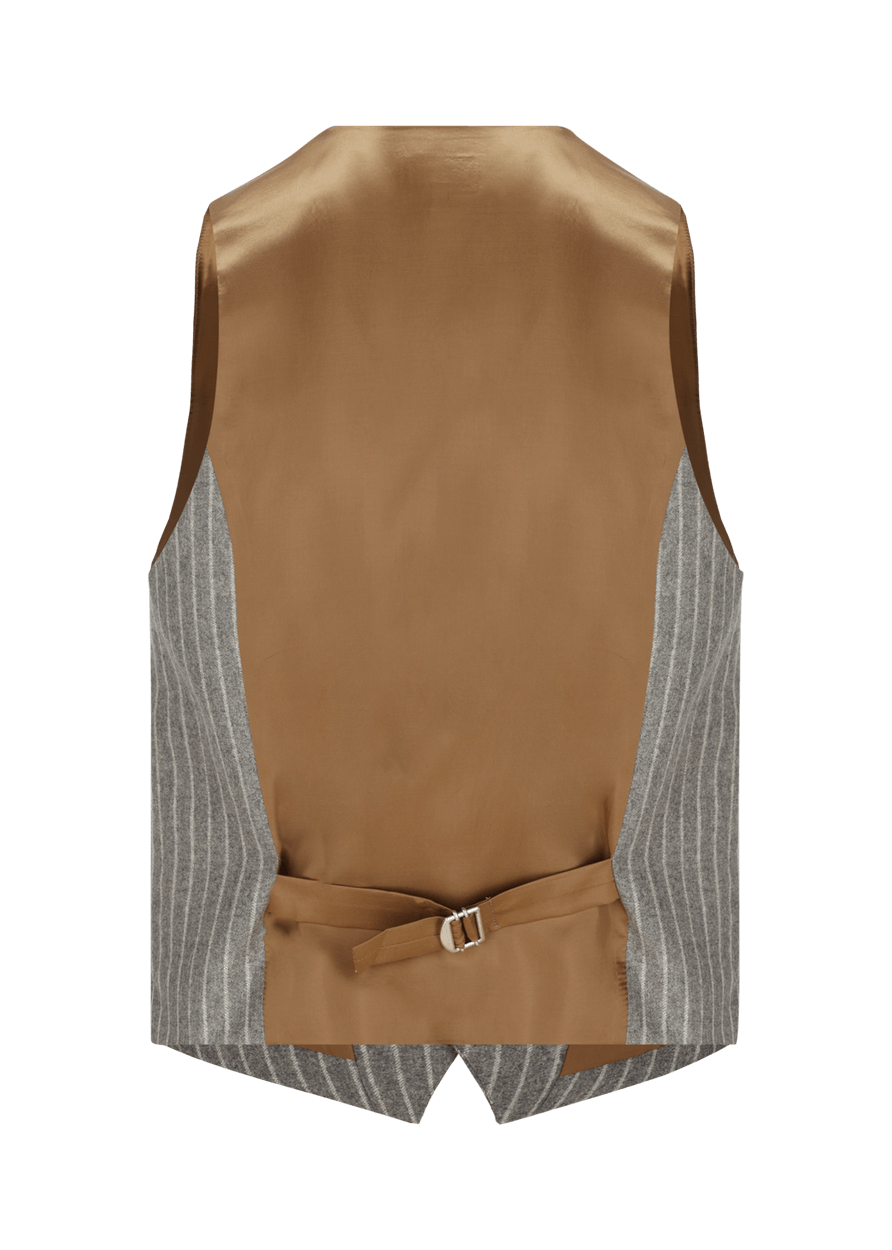 Luis Trenker Gilet in lana con motivo gessato modello Luseba Offerta temporanea