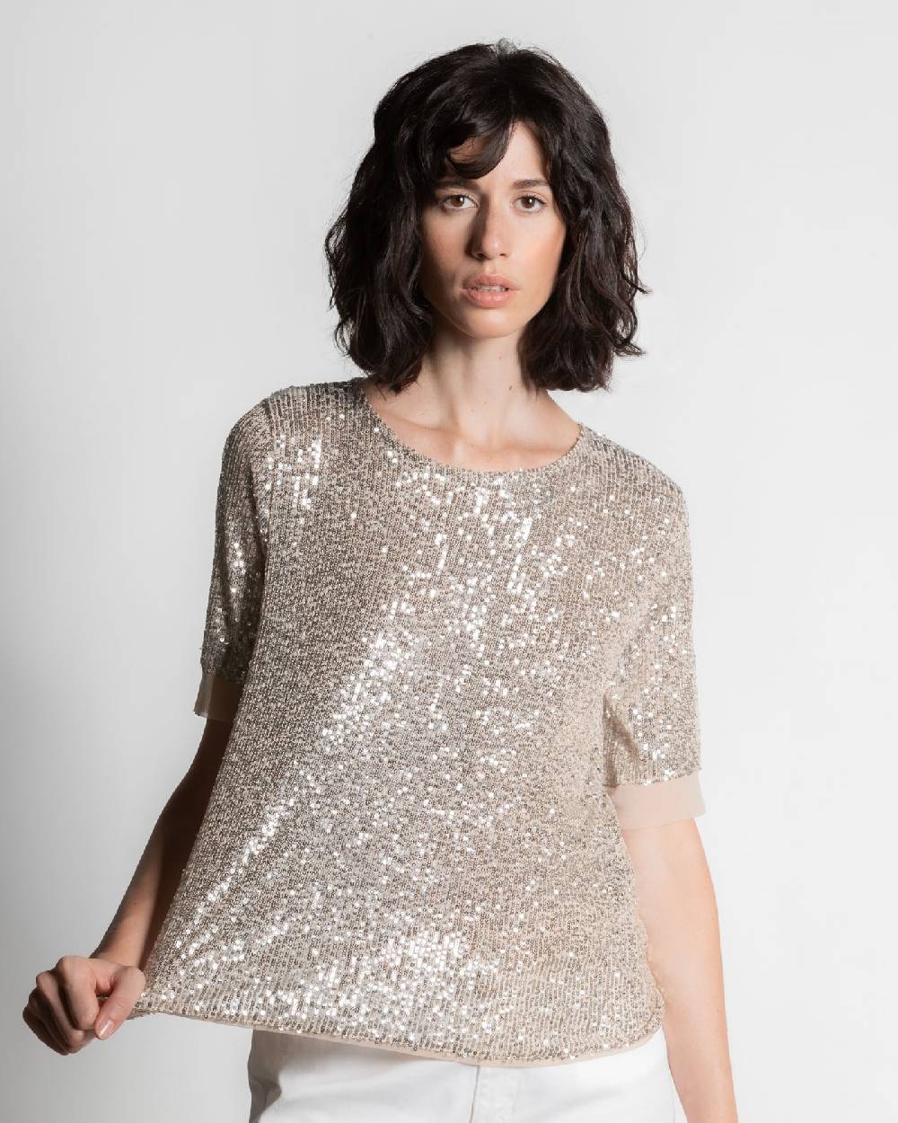 Rialto 48 T-SHIRT CON PAILLETTES Spedizione Gratuita