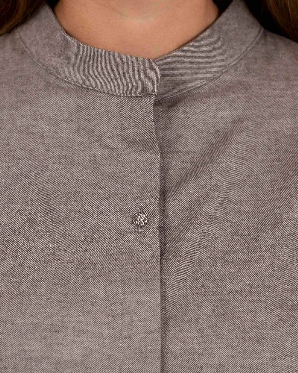 Rialto 48 CAMICIA CON BOTTONE SWAROVSKI Nuovo