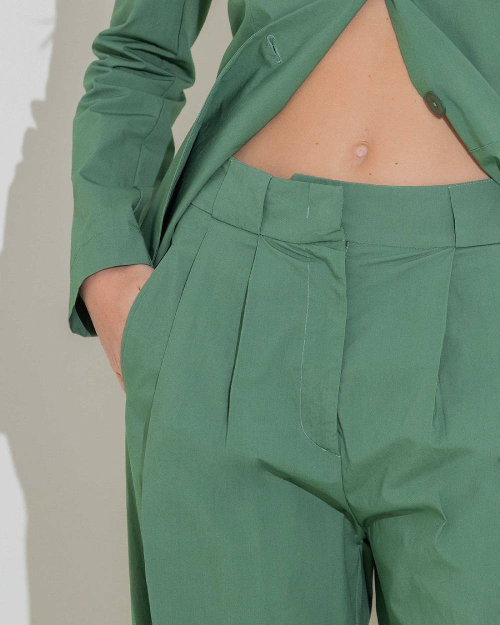 Rialto 48 PANTALONE AMPIO CON PINCES Vendita Calda