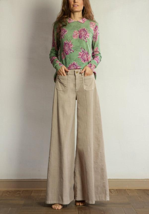 Rose & Lini PS. DON’T FORGET ME “GRACE DYED” WIDE LEG PANTS AVANA Italia