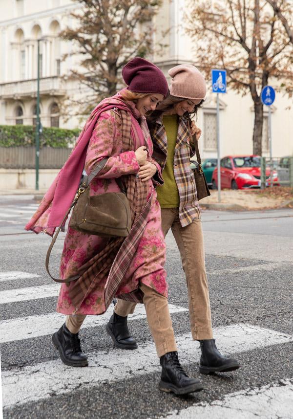 Rose & Lini PERO WOOL MAXI “SCARF P26” PINK In Linea