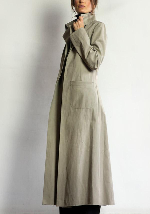 Rose & Lini IBRIGU COTTON TRENCH COAT “055” TAUPE Nuovo