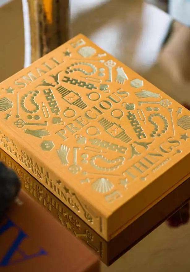 Rose & Lini PRINTWORKS “PRECIOUS THINGS” STORAGE BOX YELLOW Pezzi Unici