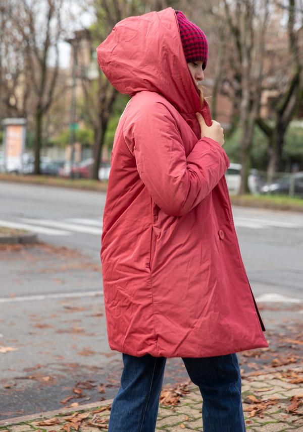 Rose & Lini OOF WEAR REVERSIBLE “JACKET 9410” BORDEAUX & FUCSIA Offerta