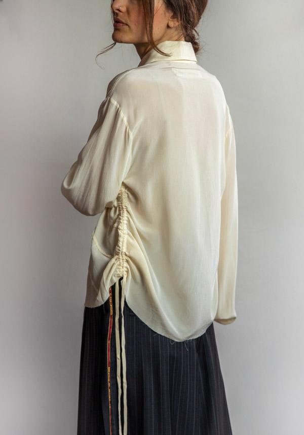 Rose & Lini A TENTATIVE ATELIER SILK “AGLAIA” LINEN SHIRT Offerte